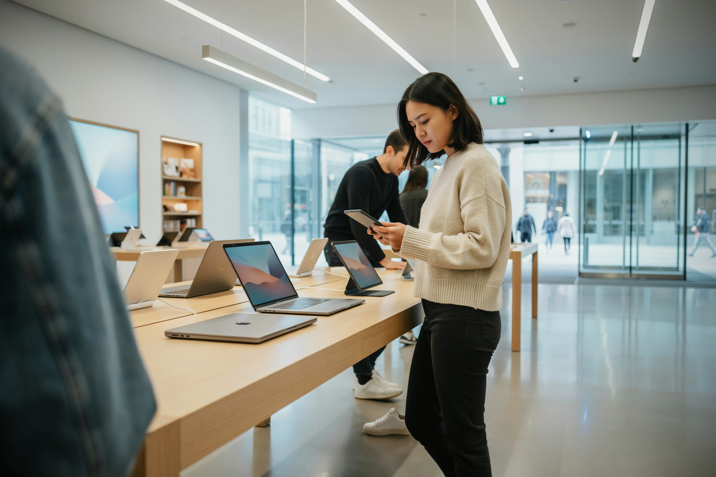 Mac et iPad Apple affichés avec des prix en hausse