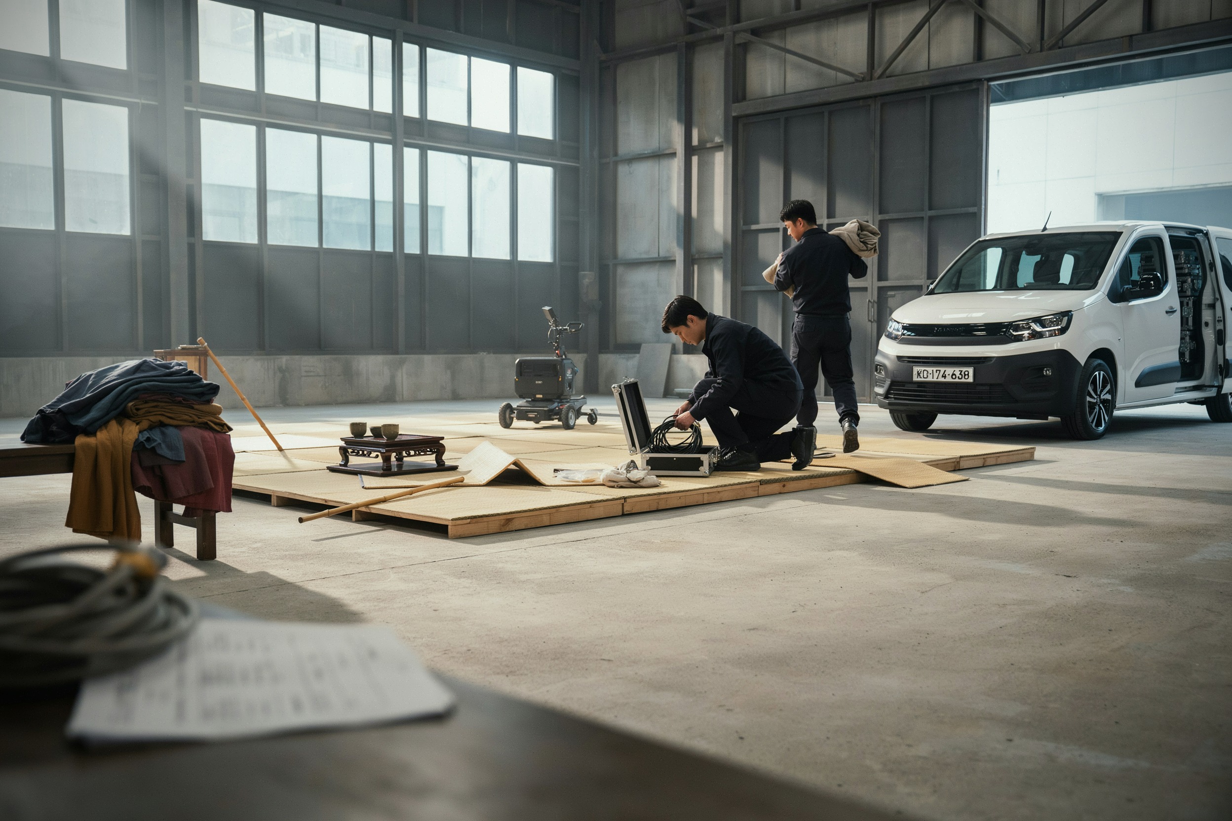 Plateau vide après le tournage de Shogun saison 2