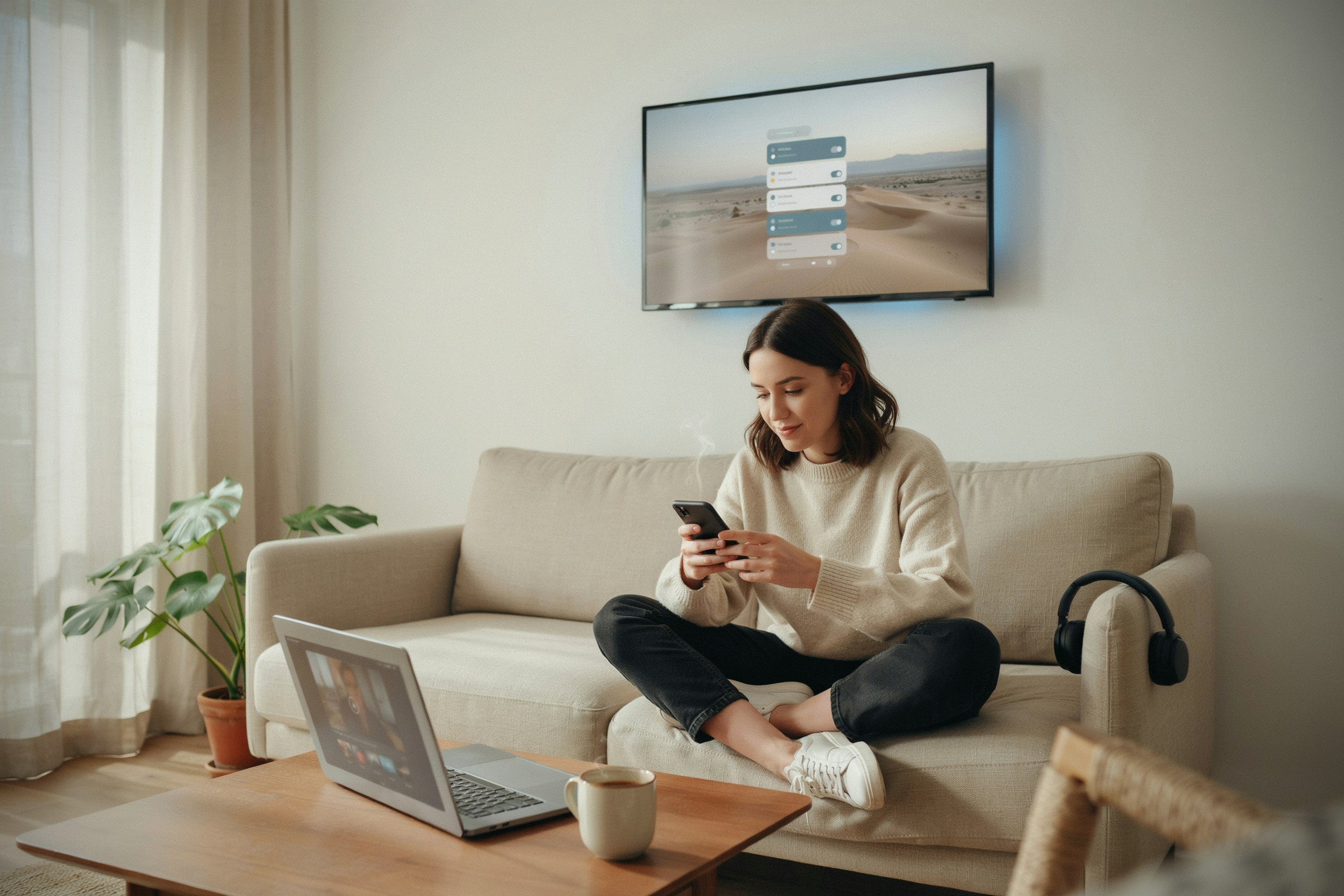 Abonnement Canal+ jeune consulté sur smartphone