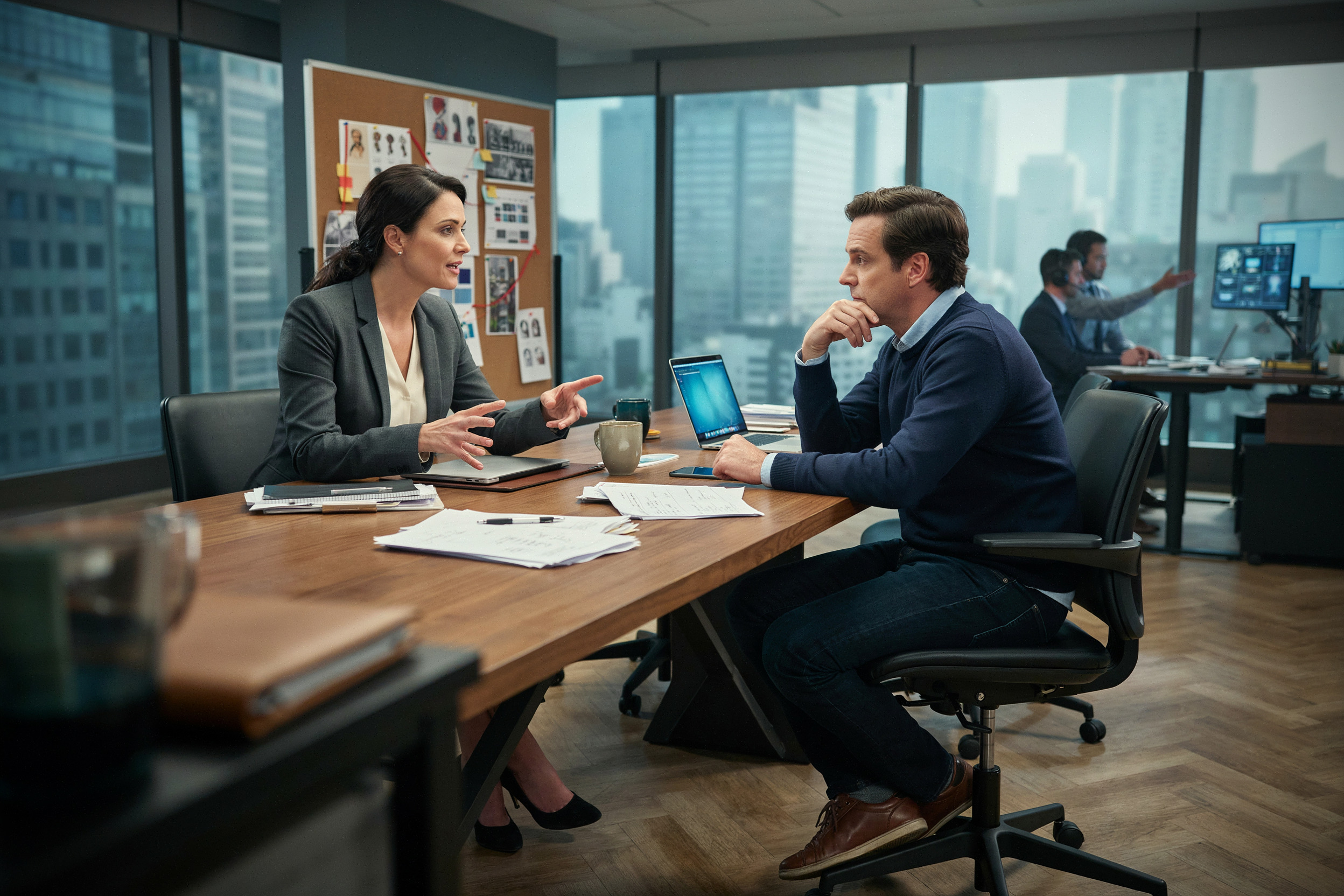 Réunion de production autour d’un spin-off DC