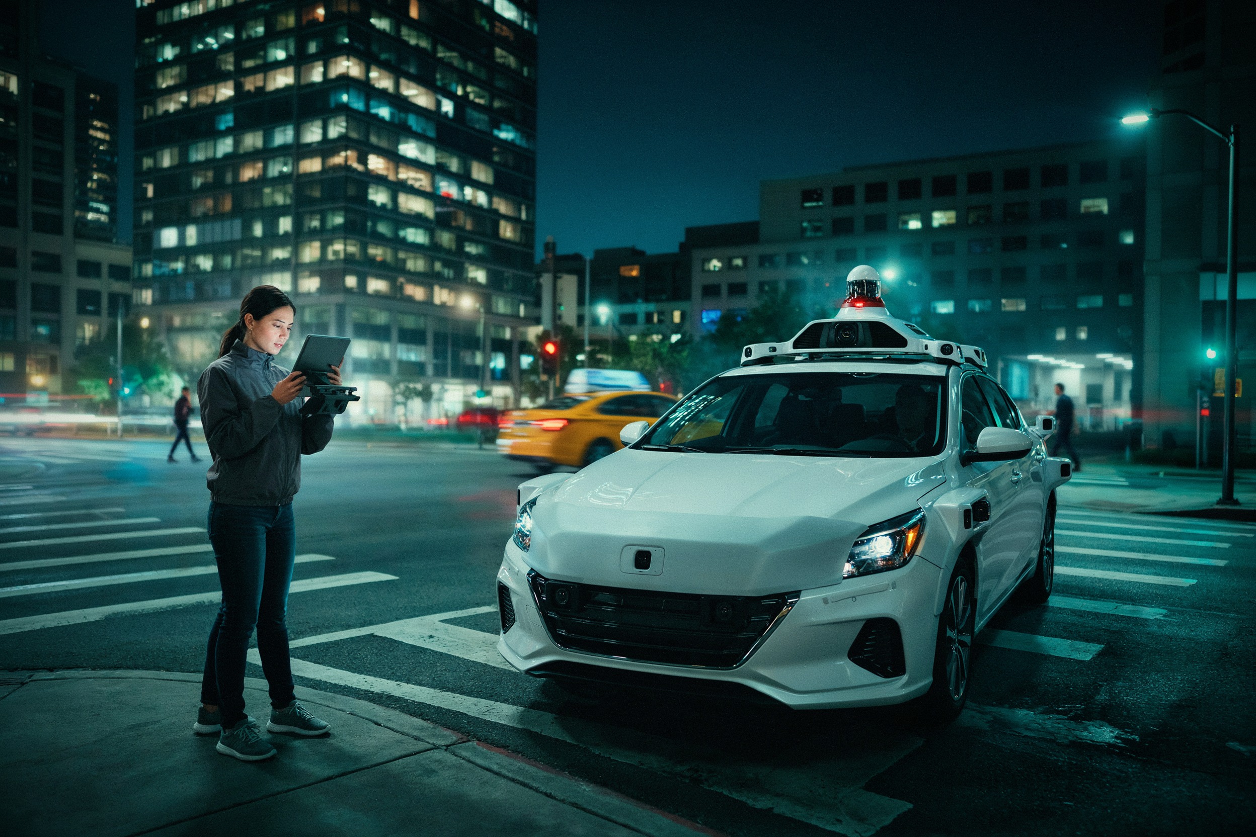 Voiture autonome et capteur lidar en environnement urbain